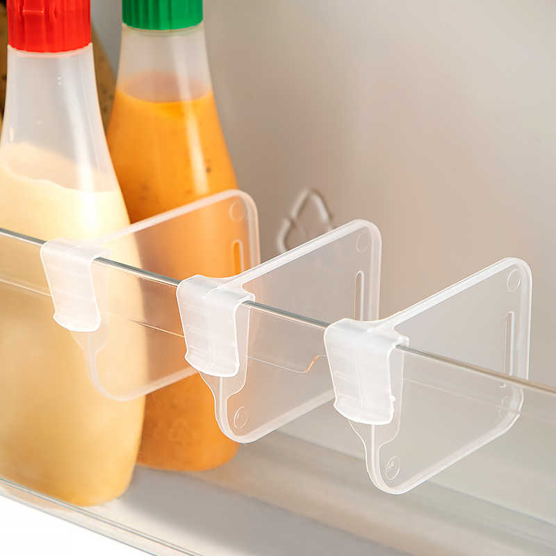 Food Storage Rack For Kitchen - ที่มีประสิทธิภาพตู้เย็นห้องครัวOrganizerชั้นวางแบ่งสําหรับไข่ขวดและรายการอื่นๆOrganizerห้องครัวตู้เย็น