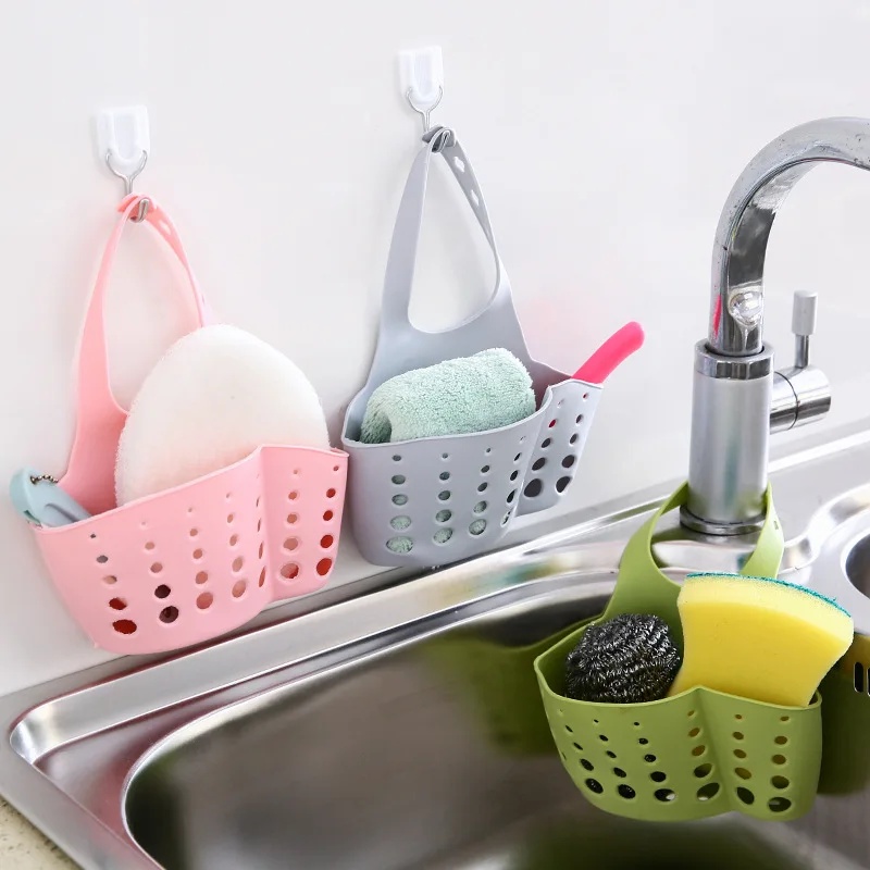 Food Storage Shelving - ชั้นวางของในครัวแบบแขวน 2 ชั้น สำหรับจัดระเบียบอ่างล้างจาน ที่วางสบู่ ฟองน้ำ