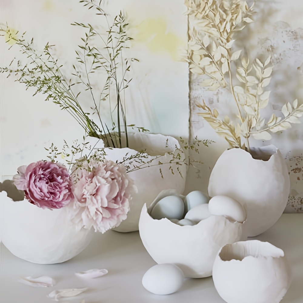 Egg Storage Holder - [แม่พิมพ์เรซิ่น] แม่พิมพ์ไข่ซิลิโคนสำหรับทำเชิงเทียนเรซิ่น DIY และกล่องเก็บของ - ของตกแต่งโต๊ะทำงานรูปไข่ทำมือ