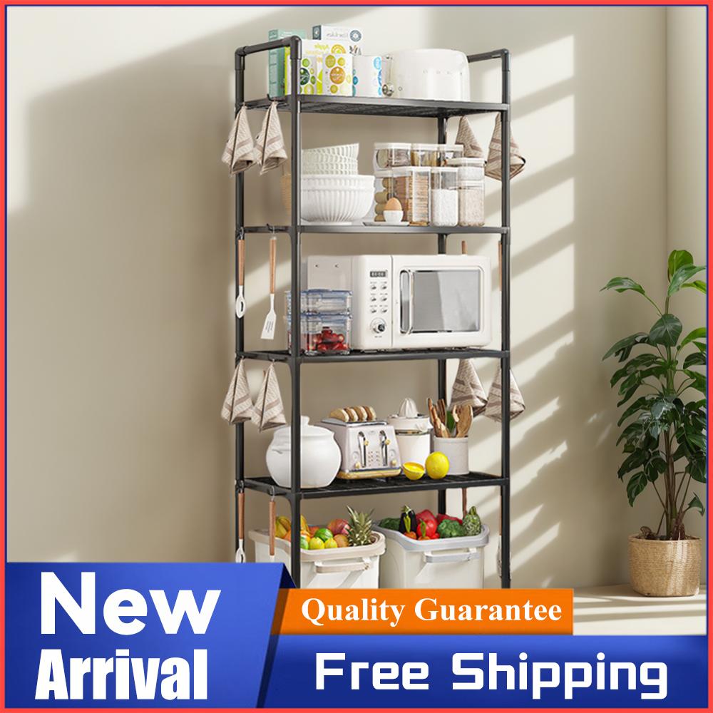Food Storage Shelving - ชั้นวางของ 5 ชั้น ชั้นวางของแบบแข็งแรง รับน้ำหนักได้ 66