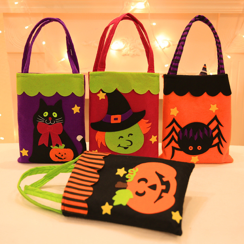 Food Storage Year Supply - ฟักทองฮาโลวีนแม่มดของขวัญถุง Candy คุกกี้ของขวัญกระเป๋า Treat หรือ Trick