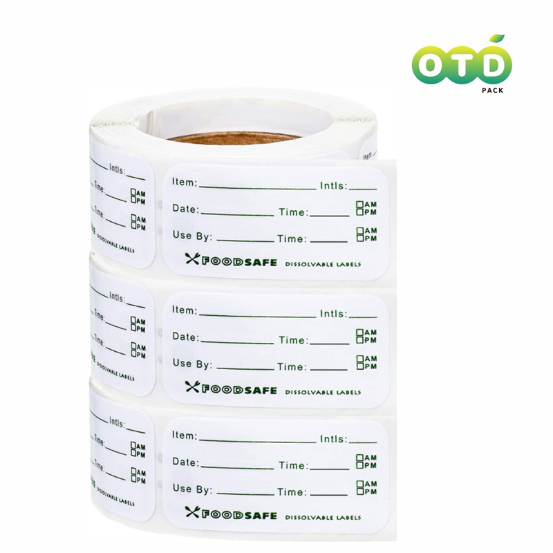 Food Storage Restaurant - 300 ชิ้น/ฉลากเก็บอาหารกาวที่ถอดออกได้ป้ายอาหารเก็บอาหารตู้แช่แข็งสติกเกอร์สําหรับร้านอาหารบ้านอาหารวันที่