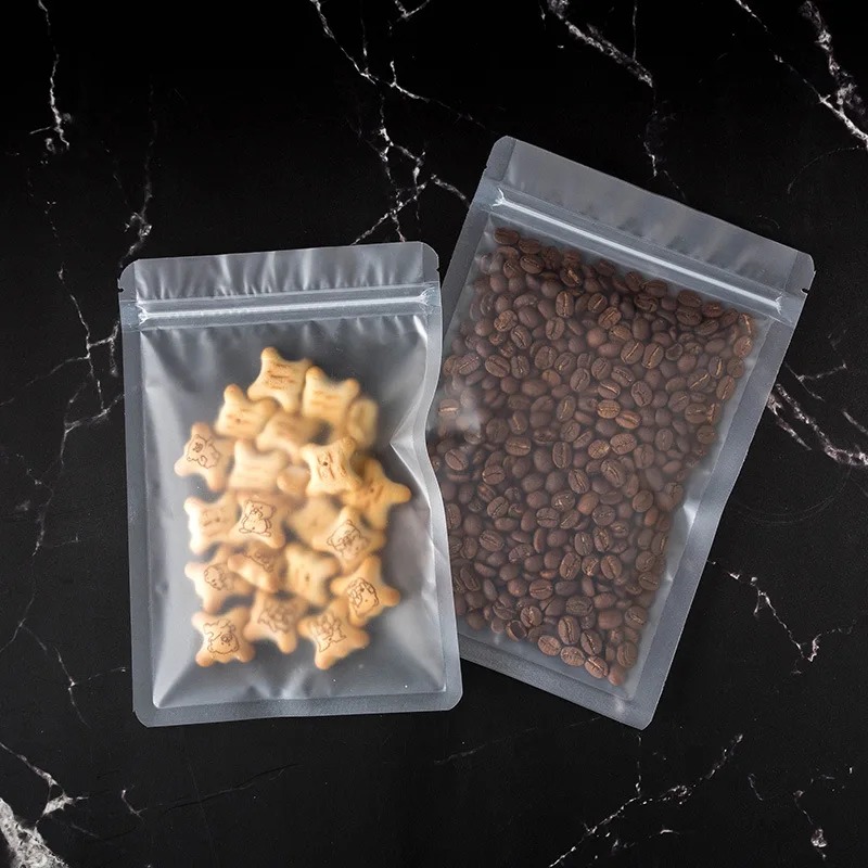 Food Storage Year Supply - 100 ชิ้น ถุงซิปล็อคแบบด้านสำหรับครัว อาหาร ชา บรรจุภัณฑ์