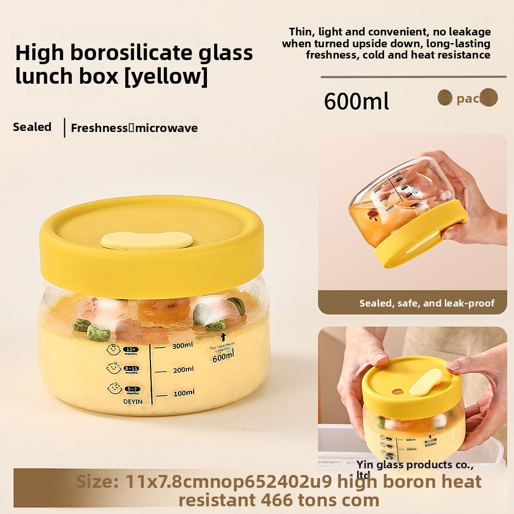 Food Storage And Preservation - ภาชนะเก็บอาหารแก้ว Airtight Leakproof ชามอาหารกล่องอาหารกลางวัน Bento เตาอบไมโครเวฟเครื่องล้างจานปลอดภัยบรรจุอาหารกลางวัน