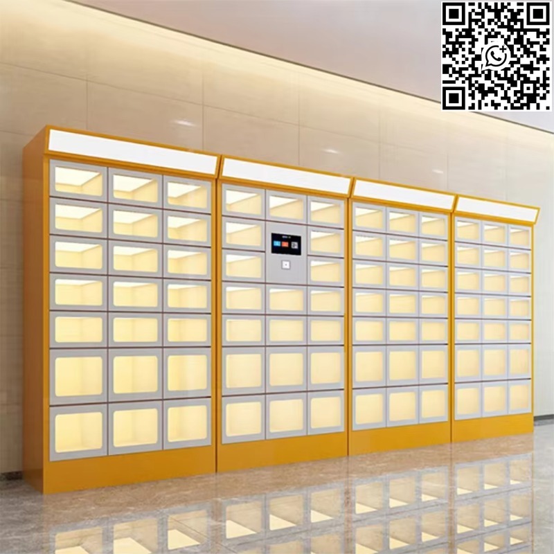 Lock And Lock Food Storage - ตู้เก็บอาหารอัจฉริยะแบบสองด้านพร้อมล็อคอิเล็กทรอนิกส์ ผลิตจากเหล็กแผ่นรีดเย็น ประกอบสำเร็จ จัดส่งตรงจากโรงงาน