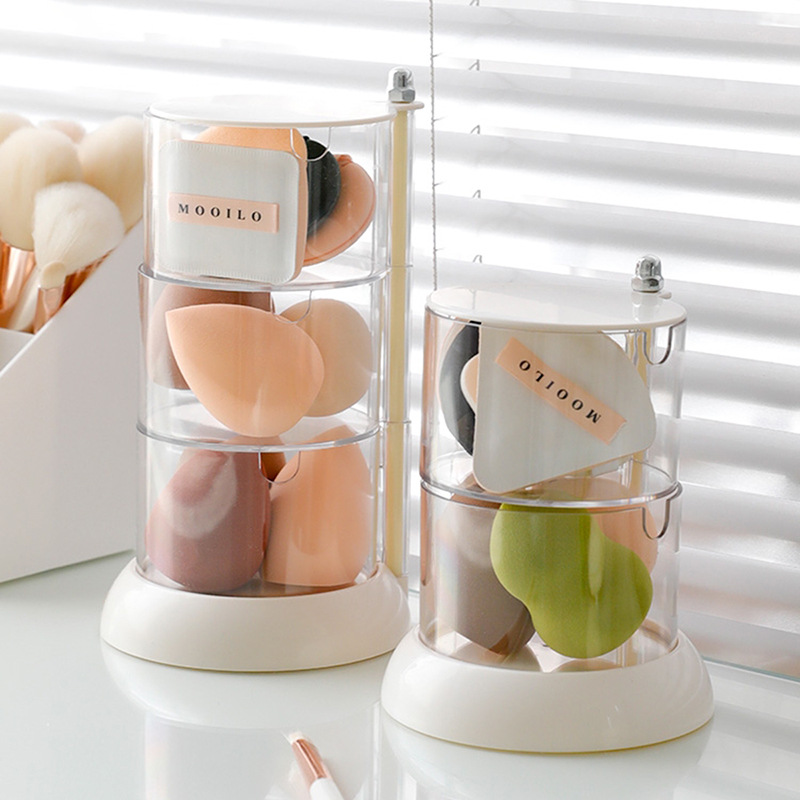 Egg Storage Holder - ที่ใส่แผ่นผ้าฝ้ายแต่งหน้าแบบหมุนได้ใหม่360องศาที่ใส่สำลีกันน้ำได้แผ่นผ้าฝ้ายนอร์ดิกสำหรับห้องน้ำ