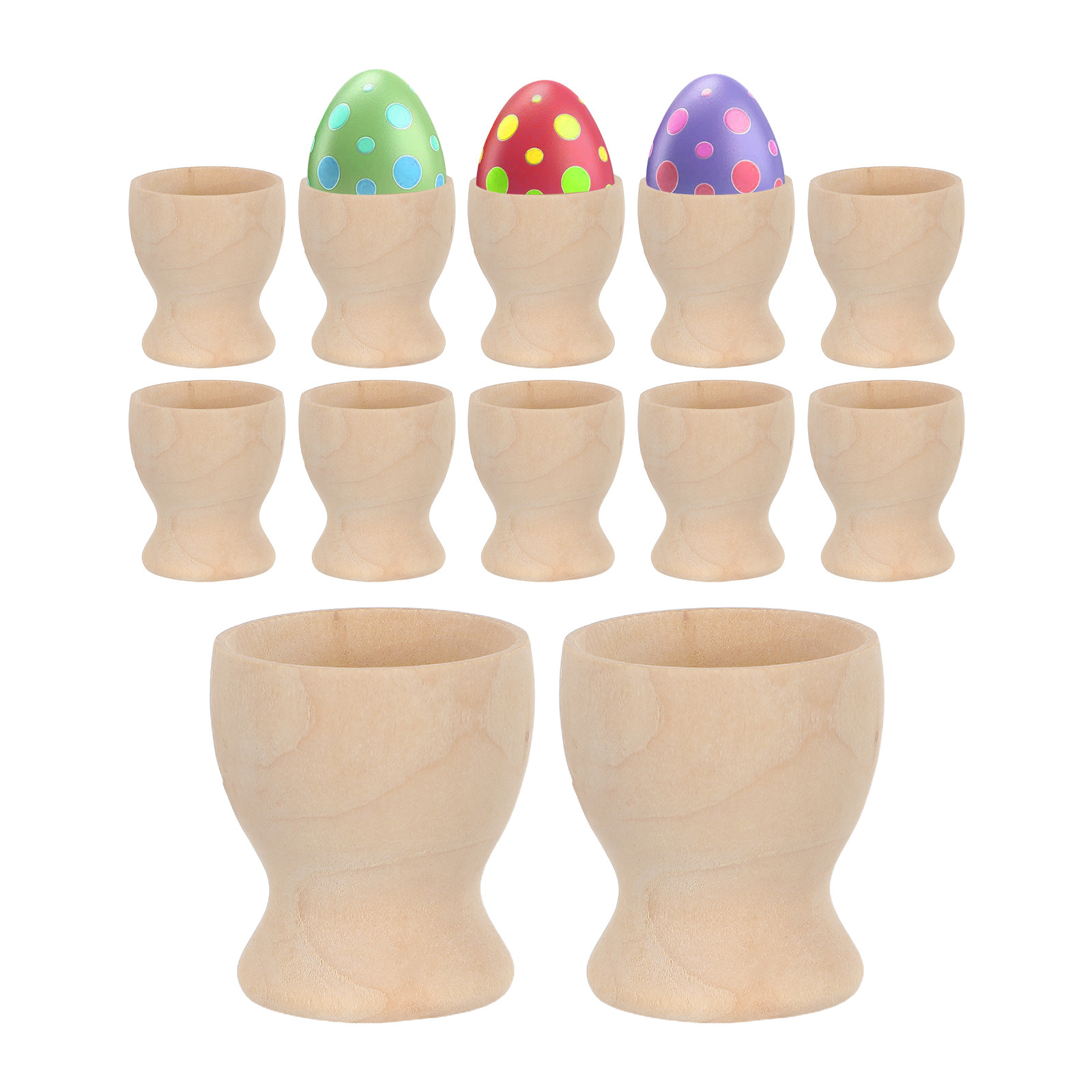 ถ้วยใส่ไข่ไม้ 12 ชิ้น สำหรับเด - Egg Storage Holder บทวิจารณ์และราคา