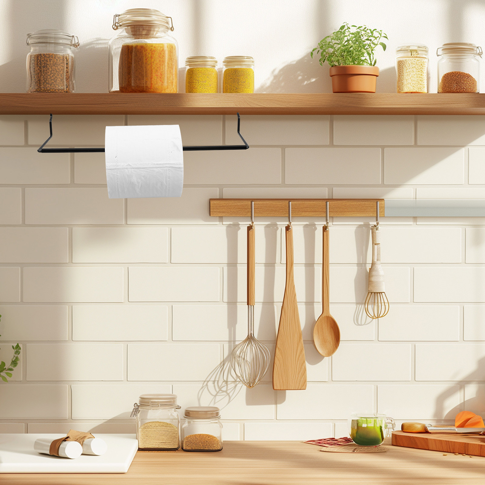 ที่แขวนผ้าเช็ดครัวแบบแผ่นโลหะ  - Food Storage Rack For Kitchen บทวิจารณ์และราคา