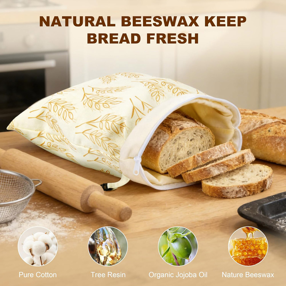 ถุงเก็บอาหารขี้ผึ้งแบบใช้ซ้ำได - Beeswax Food Wrap บทวิจารณ์และราคา