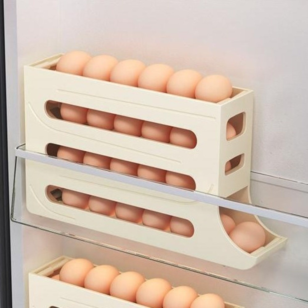 กล่องเก็บไข่พลาสติกใหม่ 4 ชั้น - Egg Storage Holder บทวิจารณ์และราคา