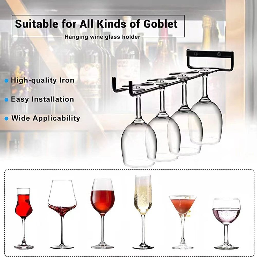 ติดผนัง Stemware ผู้ถือแก้วไวน - Food Storage Shelving บทวิจารณ์และราคา