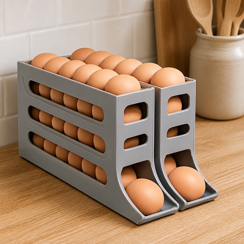 ที่วางไข่แบบอัตโนมัติ 4 ชั้น พ - Egg Storage Holder บทวิจารณ์และราคา