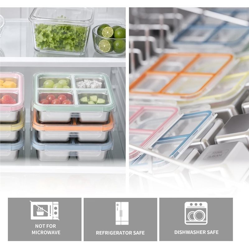 GIGI ชุดกล่องใส่อาหารว่างสแตนเ - Food Storage Box Stainless Steel บทวิจารณ์และราคา