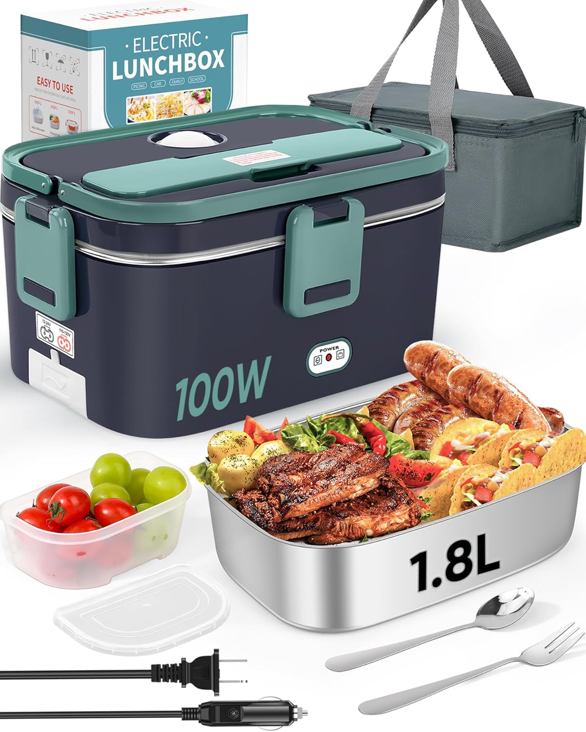 กล่องข้าวไฟฟ้าแบบไม่ใช้น้ำร้อน - Food Storage Box Stainless Steel บทวิจารณ์และราคา