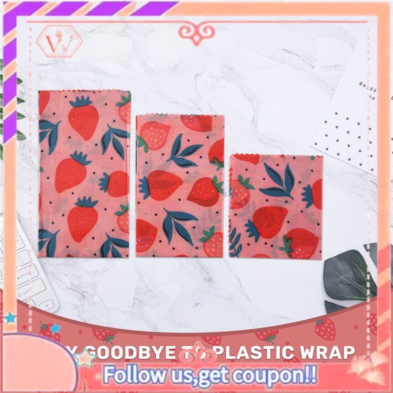 ผ้าห่ออาหารแบบใช้ซ้ำได้ 1 ชุด  - Beeswax Food Wrap บทวิจารณ์และราคา
