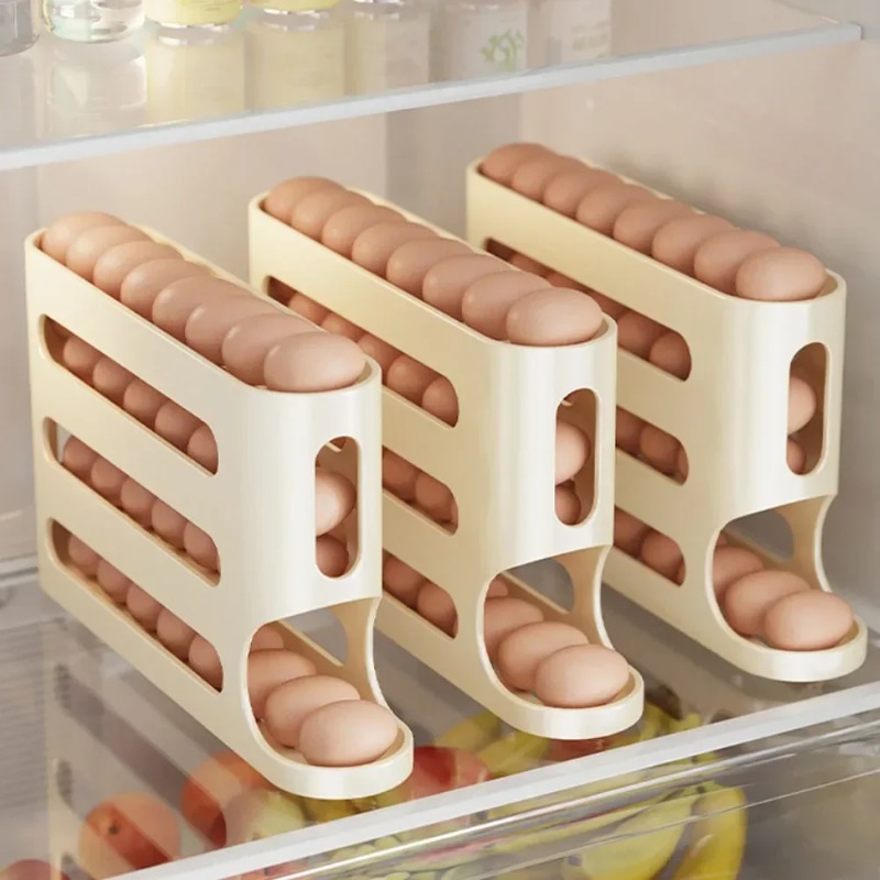 ชั้นวางไข่อัตโนมัติ 4 ชั้น - ก - Egg Storage Holder บทวิจารณ์และราคา