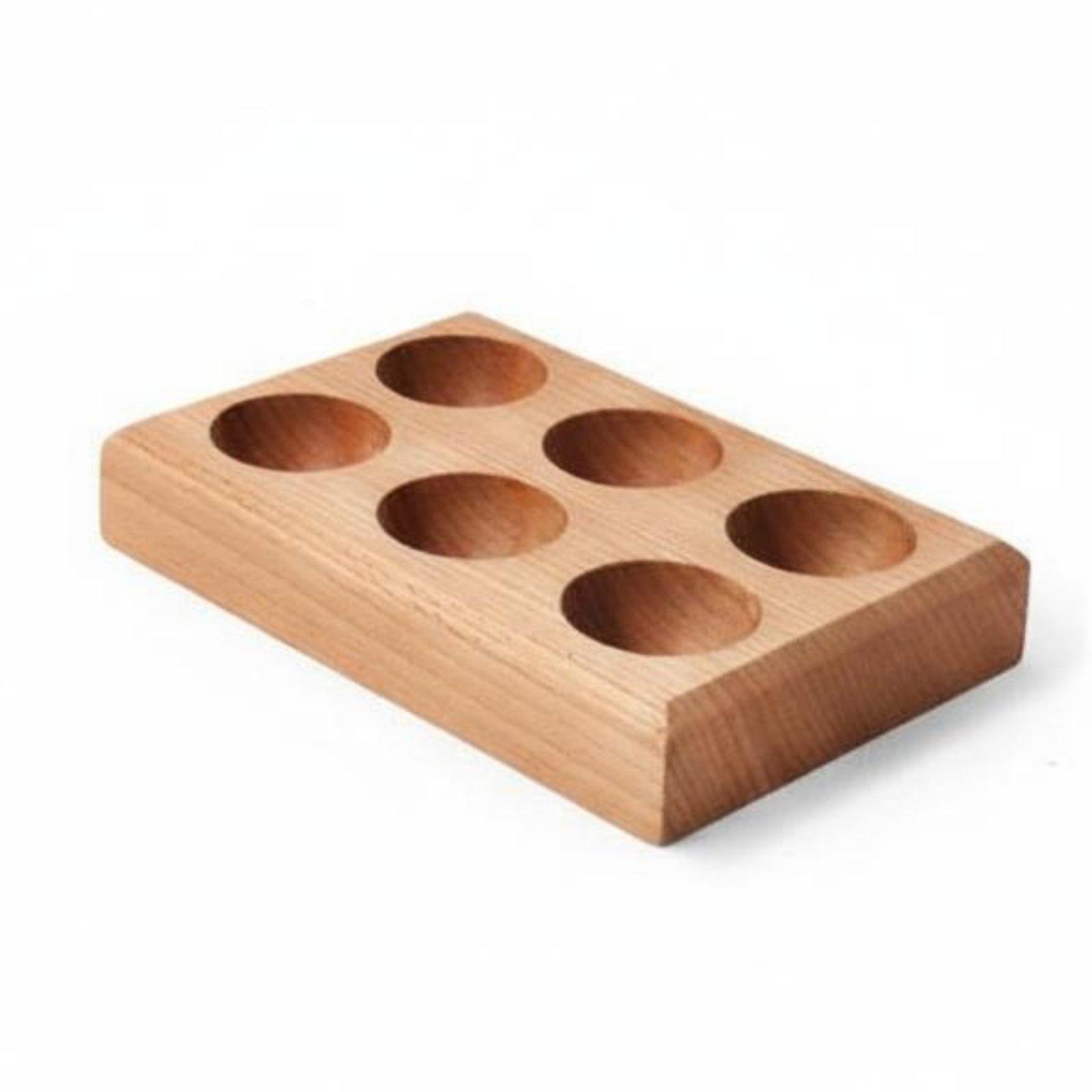 ถาดใส่ไข่ไม้บีชแบบมีช่องลึก ที - Egg Storage Holder บทวิจารณ์และราคา