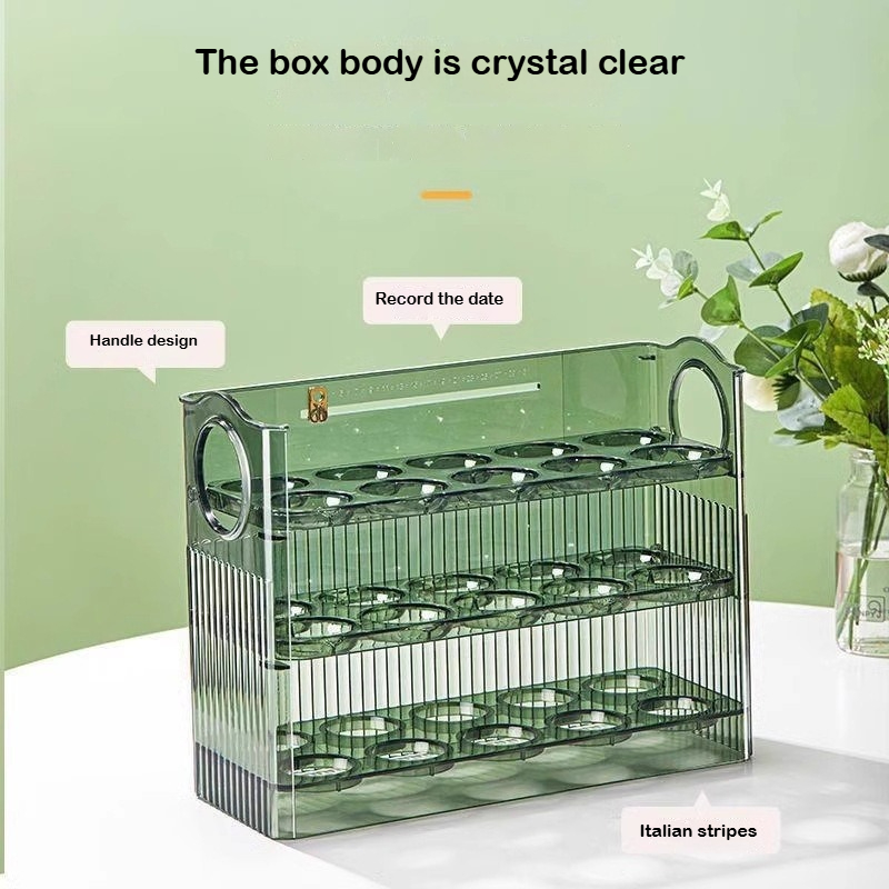 กล่องเก็บไข่อัตโนมัติแบบเด้งกล - Food Storage Rack For Kitchen บทวิจารณ์และราคา
