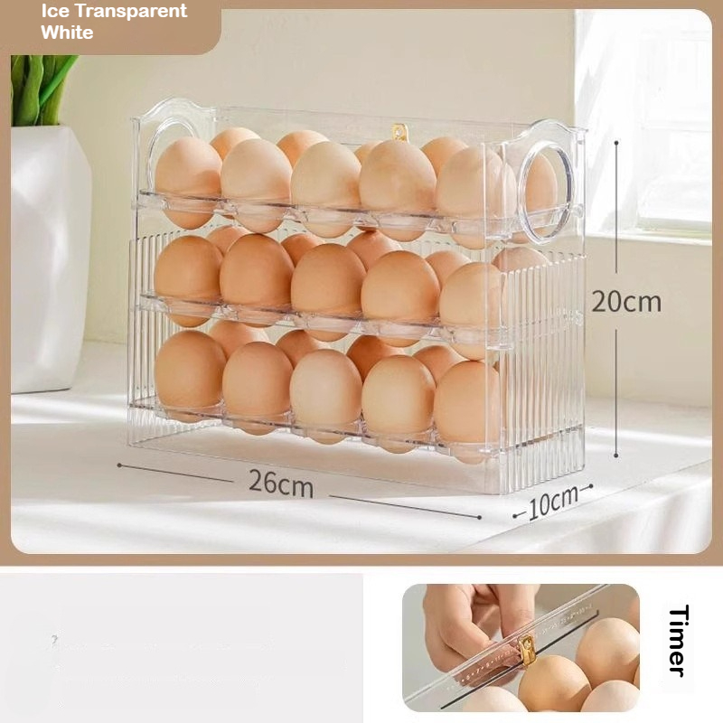 กล่องเก็บไข่อัตโนมัติแบบเด้งกล - Food Storage Rack For Kitchen บทวิจารณ์และราคา
