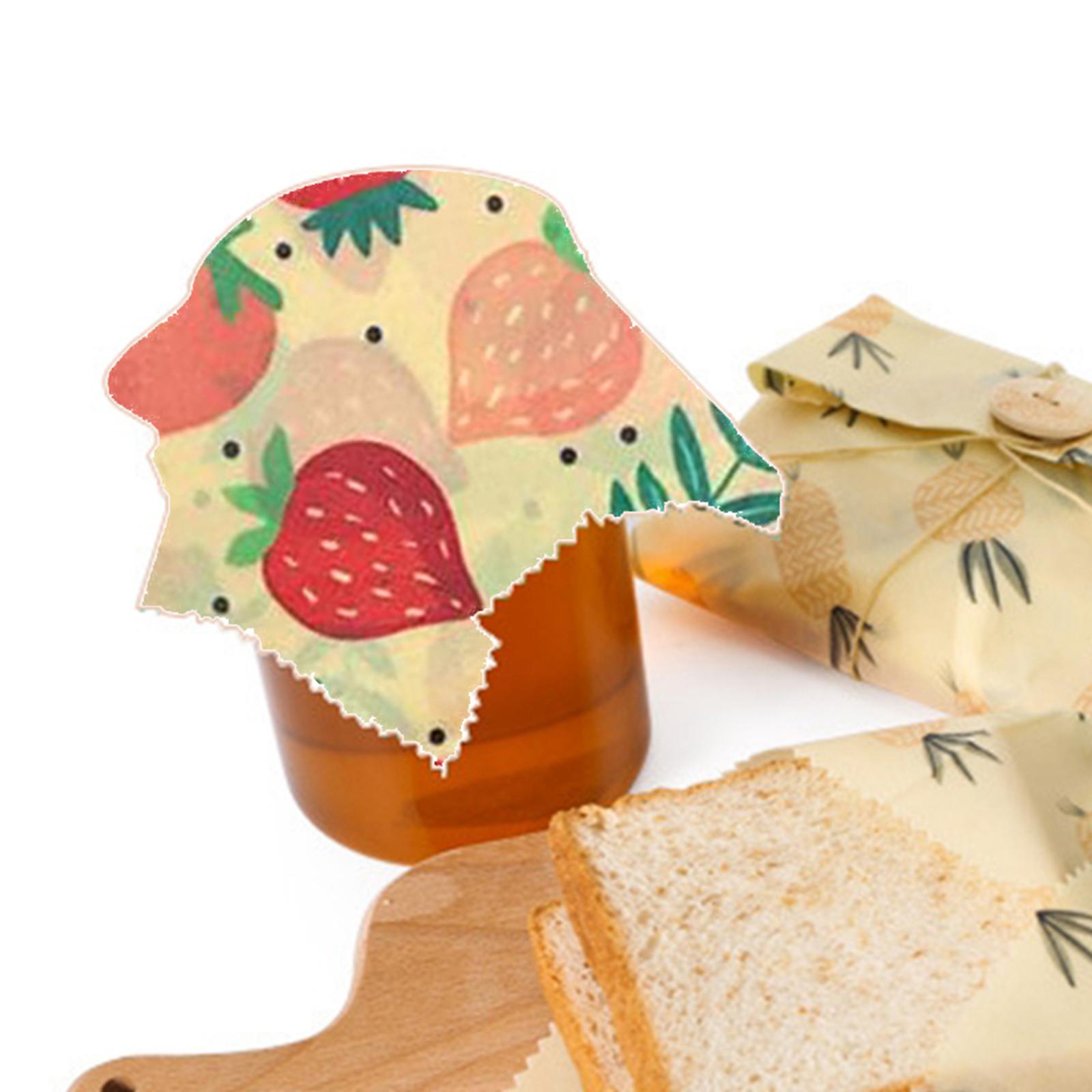 ผ้าห่ออาหารขี้ผึ้ง 4 ชิ้น สำหร - Beeswax Food Wrap บทวิจารณ์และราคา