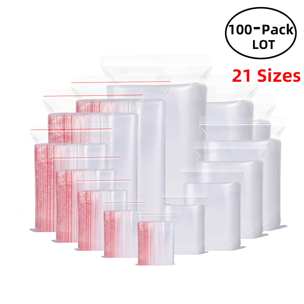 100 ชิ้น/แพ็ค Resealable ซิปล็ - Lock And Lock Food Storage บทวิจารณ์และราคา