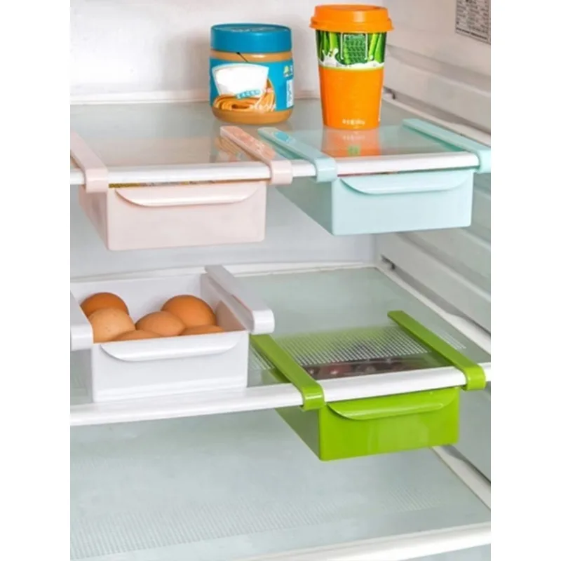 สไลด์ห้องครัวตู้เย็นตู้แช่แข็ง - Food Storage Rack For Kitchen บทวิจารณ์และราคา