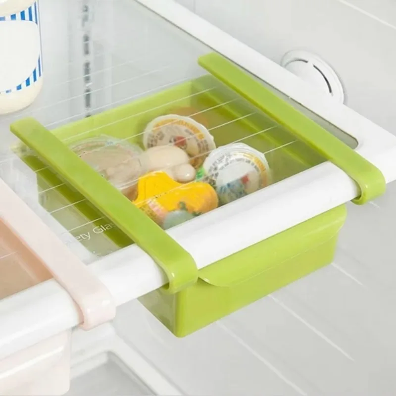 สไลด์ห้องครัวตู้เย็นตู้แช่แข็ง - Food Storage Rack For Kitchen บทวิจารณ์และราคา
