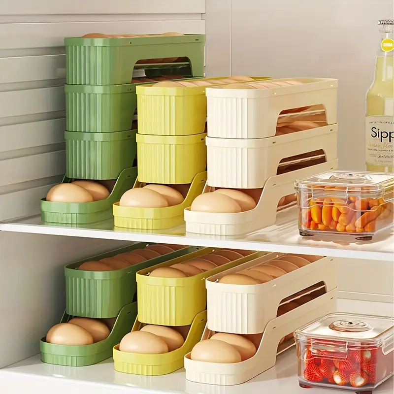 1 PC ที่ถอดออกได้ผู้ถือไข่กลิ้ - Egg Storage Holder บทวิจารณ์และราคา