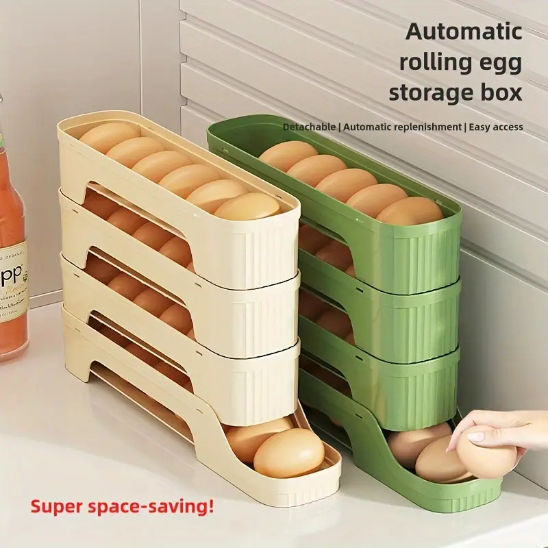 1 PC ที่ถอดออกได้ผู้ถือไข่กลิ้ - Egg Storage Holder บทวิจารณ์และราคา
