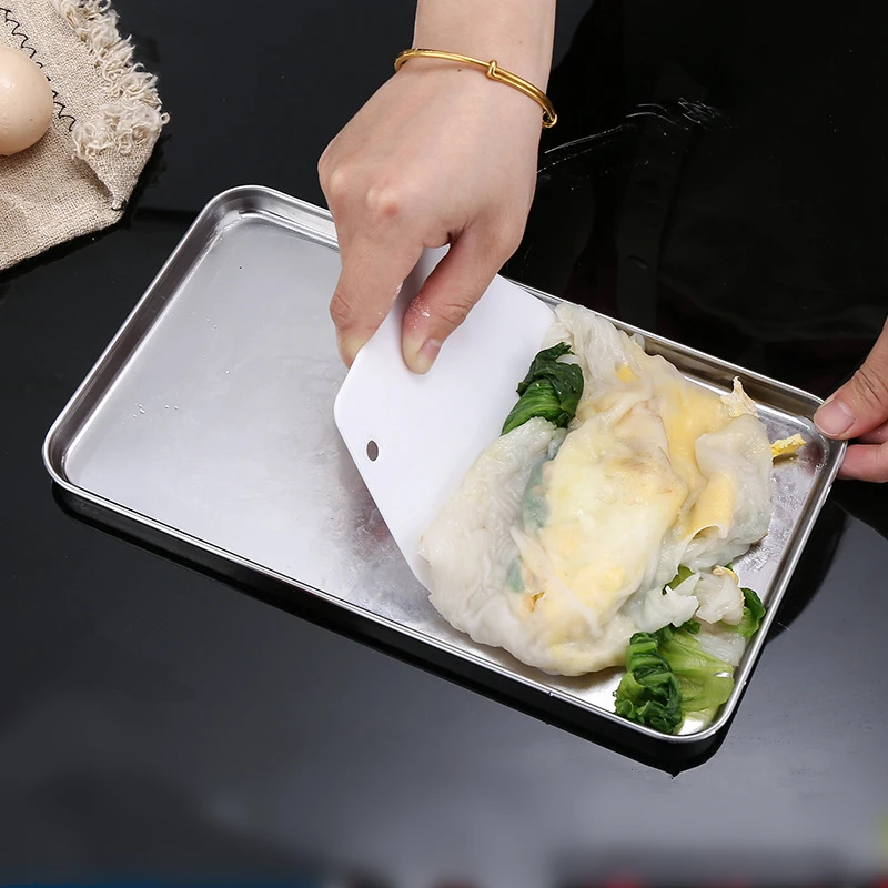ถาดสแตนเลสทรงสี่เหลี่ยมสำหรับเ - Food Storage Restaurant บทวิจารณ์และราคา