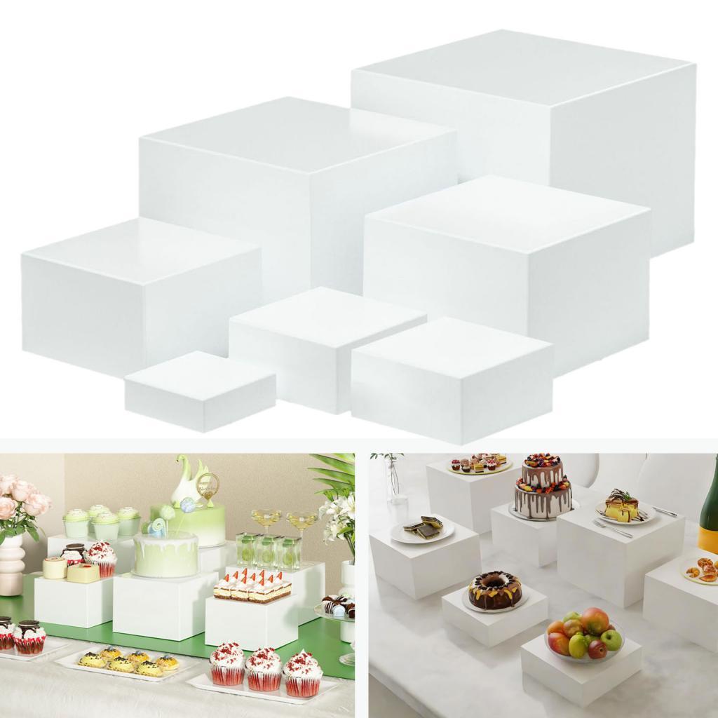 7 ชิ้นอะคริลิค Cube กล่อง Rise - Food Storage Restaurant บทวิจารณ์และราคา