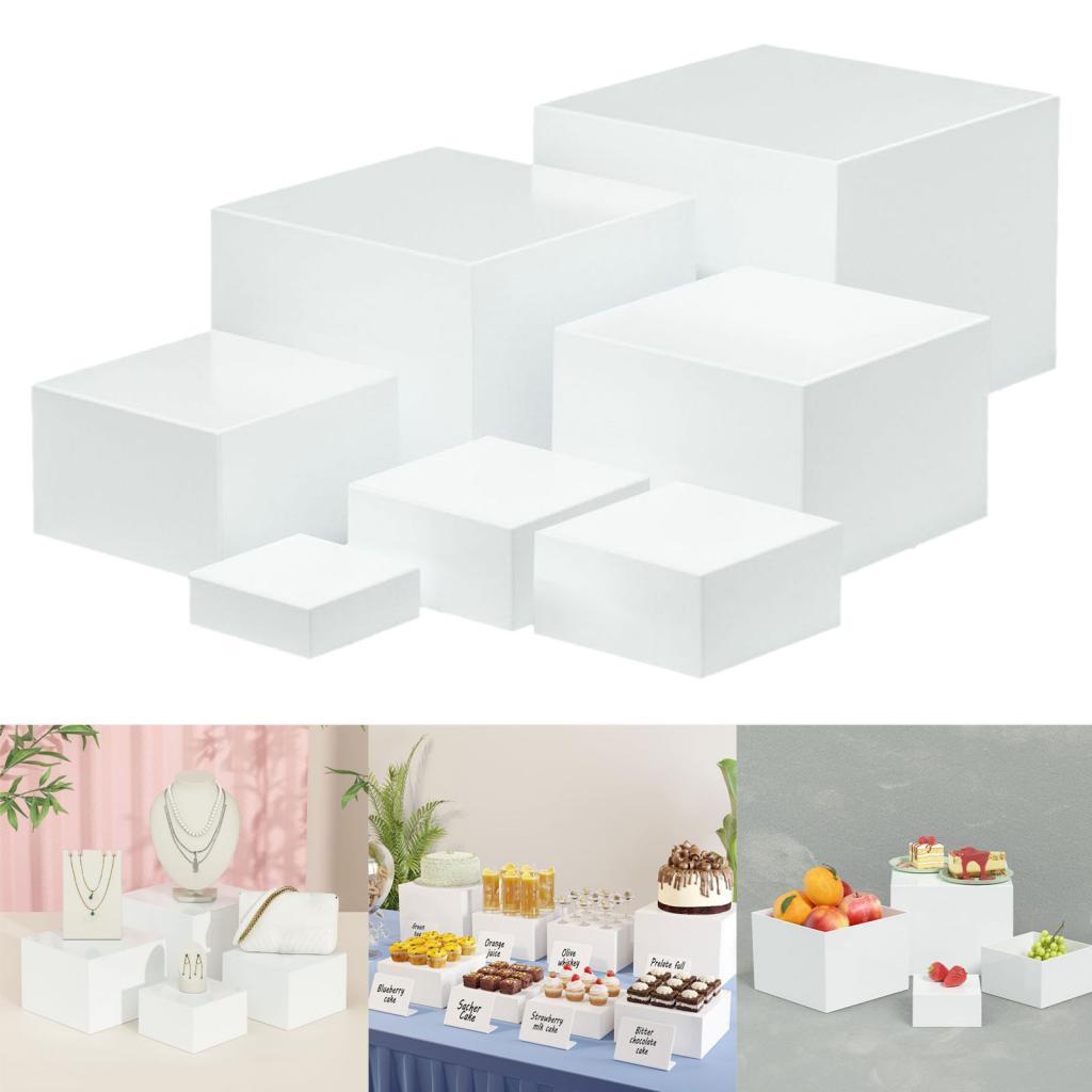7 ชิ้นอะคริลิค Cube กล่อง Rise - Food Storage Restaurant บทวิจารณ์และราคา