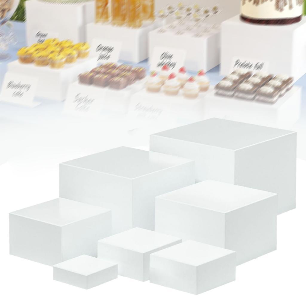 7 ชิ้นอะคริลิค Cube กล่อง Rise - Food Storage Restaurant บทวิจารณ์และราคา