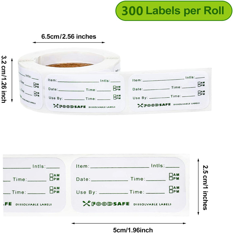 300 ชิ้น/ฉลากเก็บอาหารกาวที่ถอ - Food Storage Restaurant บทวิจารณ์และราคา