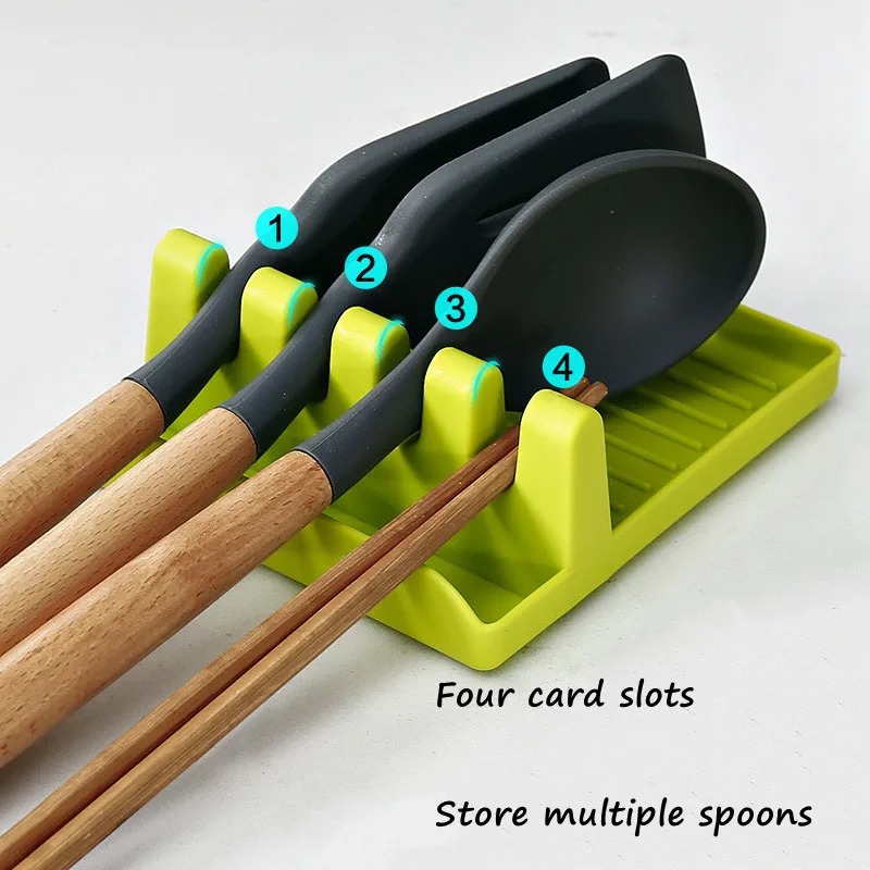 ใหม่สีเขียวหม้อฝาปิดขาตั้งช้อน - Food Storage Shelving บทวิจารณ์และราคา