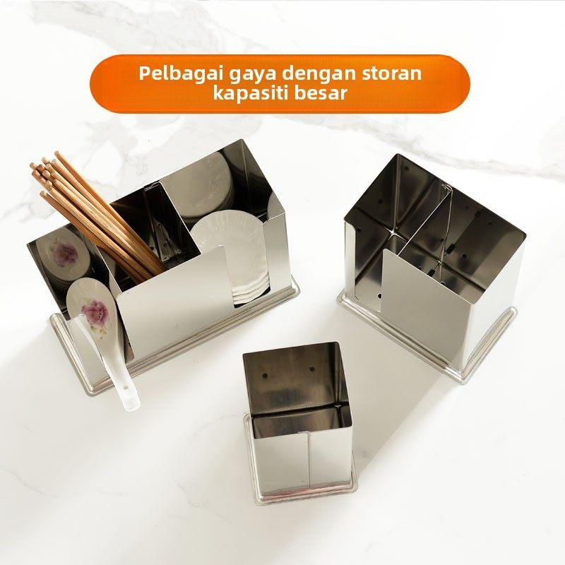 กล่องเก็บตะเกียบและช้อนสแตนเลส - Food Storage Restaurant บทวิจารณ์และราคา