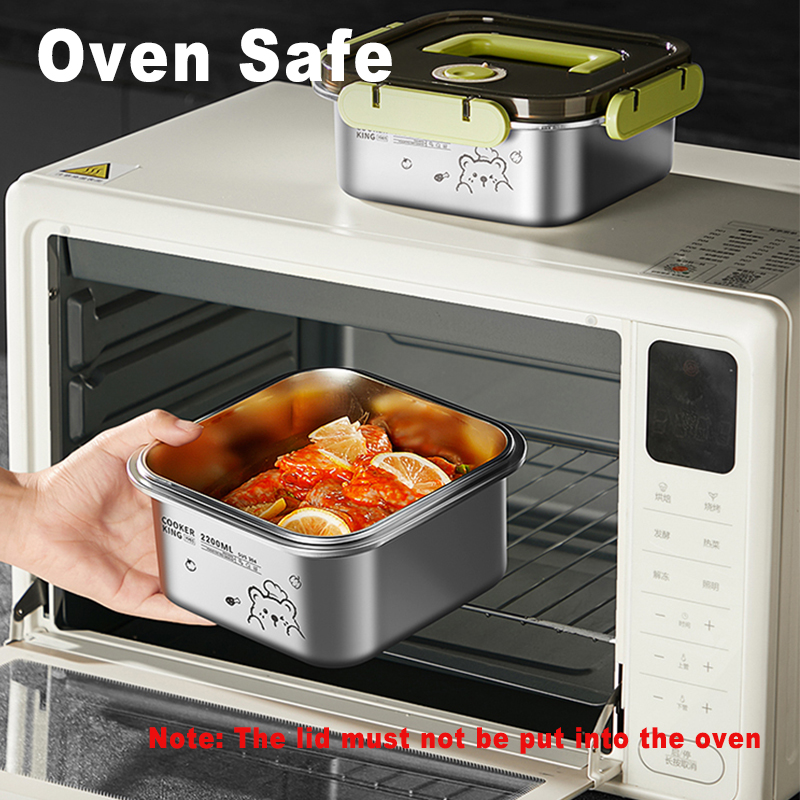 COOKER KING 420ml-6200ml ภาชนะ - Food Storage Box Stainless Steel บทวิจารณ์และราคา