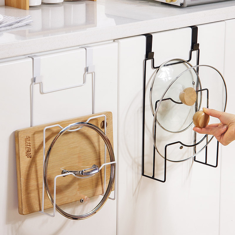 แขวนฝาหม้อRackสําหรับตู้ประตูค - Food Storage Shelving บทวิจารณ์และราคา