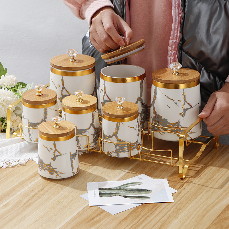 อุปกรณ์ครัว Golden หินอ่อน Air - Food Storage Rack For Kitchen บทวิจารณ์และราคา