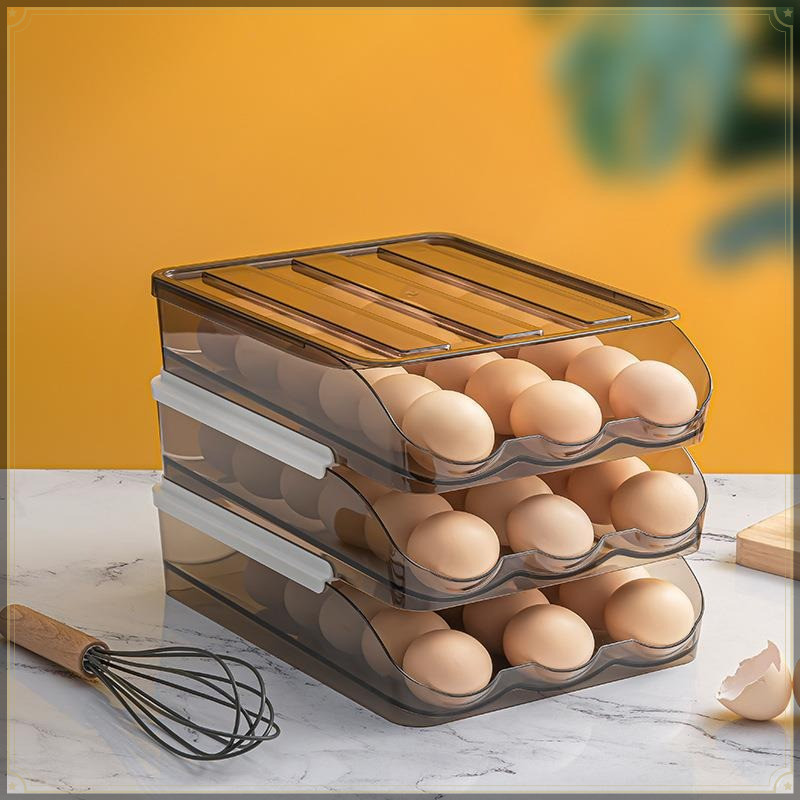 กล่องเก็บไข่แบบกลิ้ง PET ซ้อนก - Egg Storage Holder บทวิจารณ์และราคา