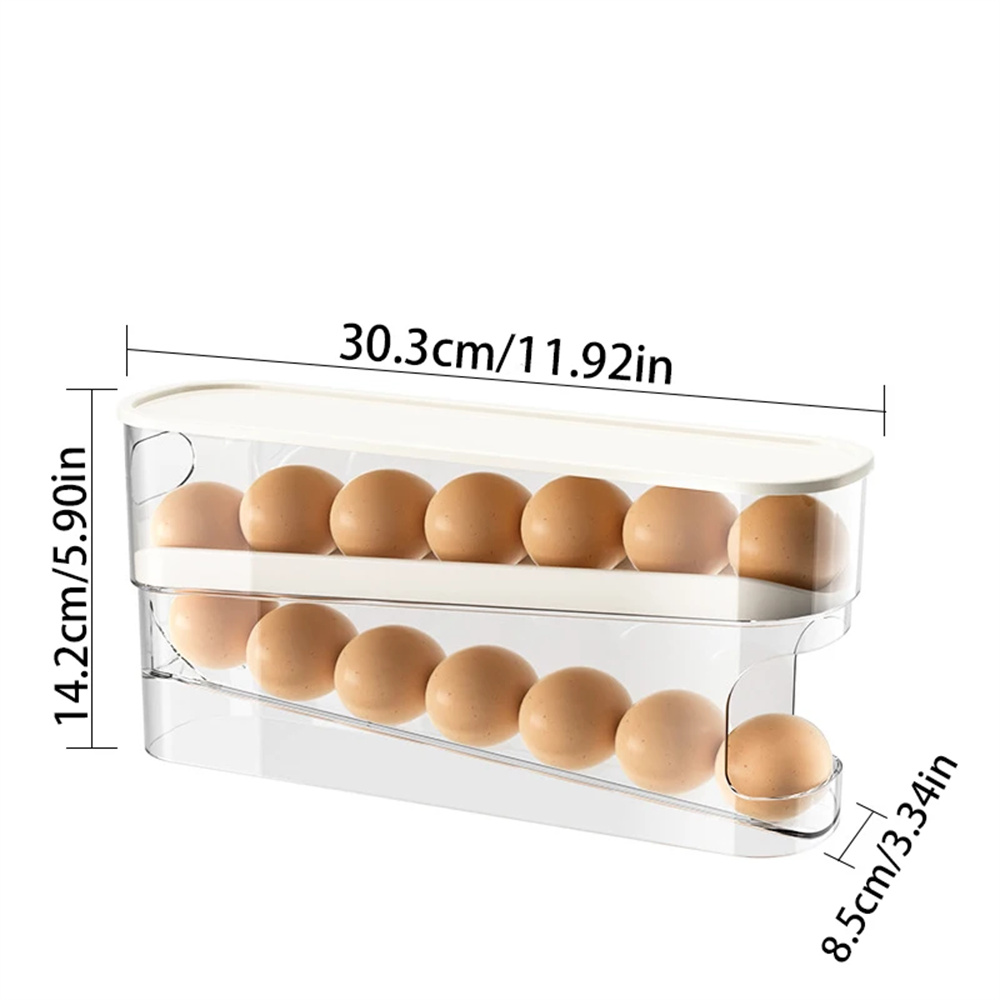 กล่องใส่ไข่แบบเลื่อน 1 ชิ้น กล - Egg Storage Holder บทวิจารณ์และราคา