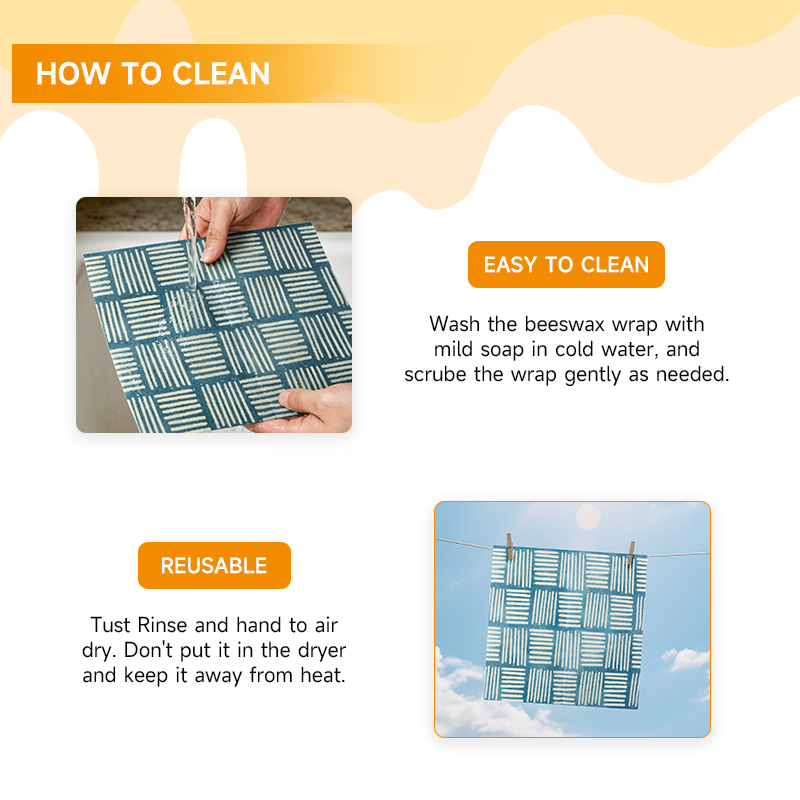 2 ชิ้น / 4 ชิ้น ผ้าห่ออาหารจาก - Beeswax Food Wrap บทวิจารณ์และราคา