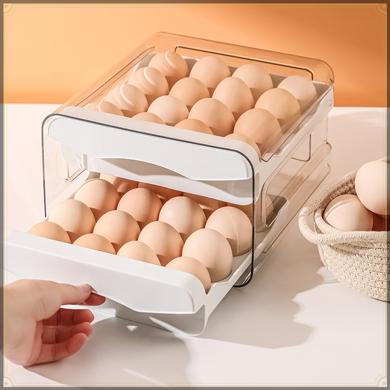กล่องเก็บไข่แบบลิ้นชัก 32 ช่อง - Egg Storage Holder บทวิจารณ์และราคา