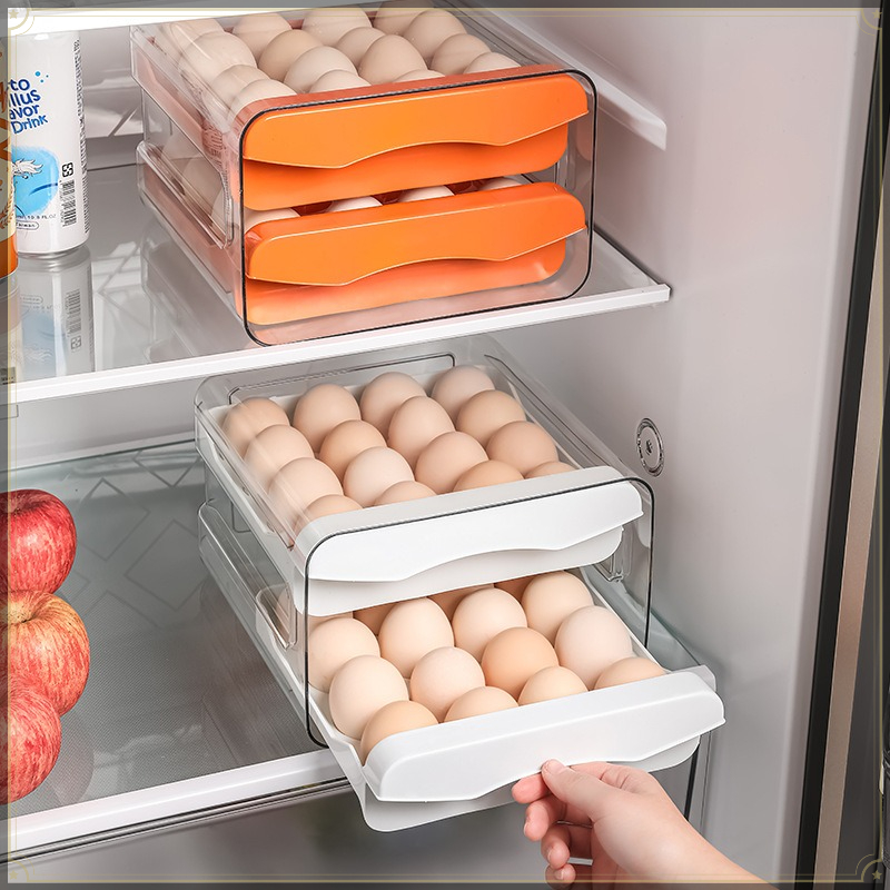 กล่องเก็บไข่แบบลิ้นชัก 32 ช่อง - Egg Storage Holder บทวิจารณ์และราคา